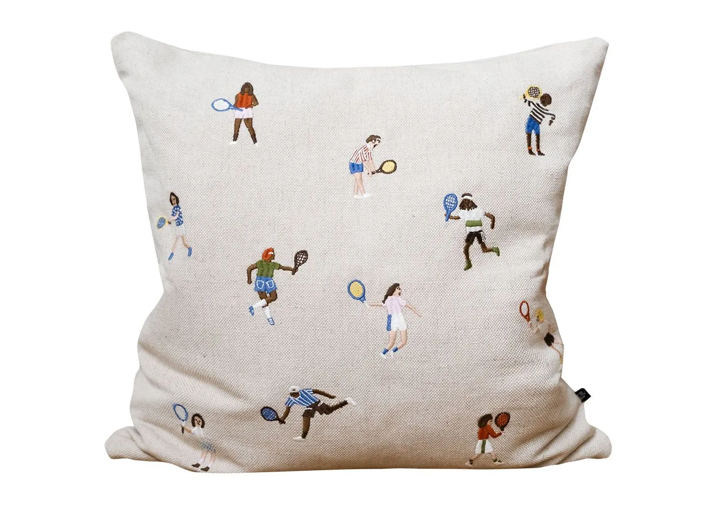 Heal's Tennis Embroidered Cushion