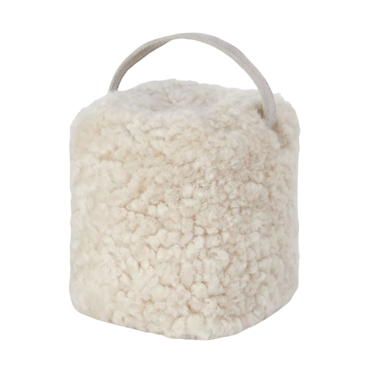 sheepskin doorstop
