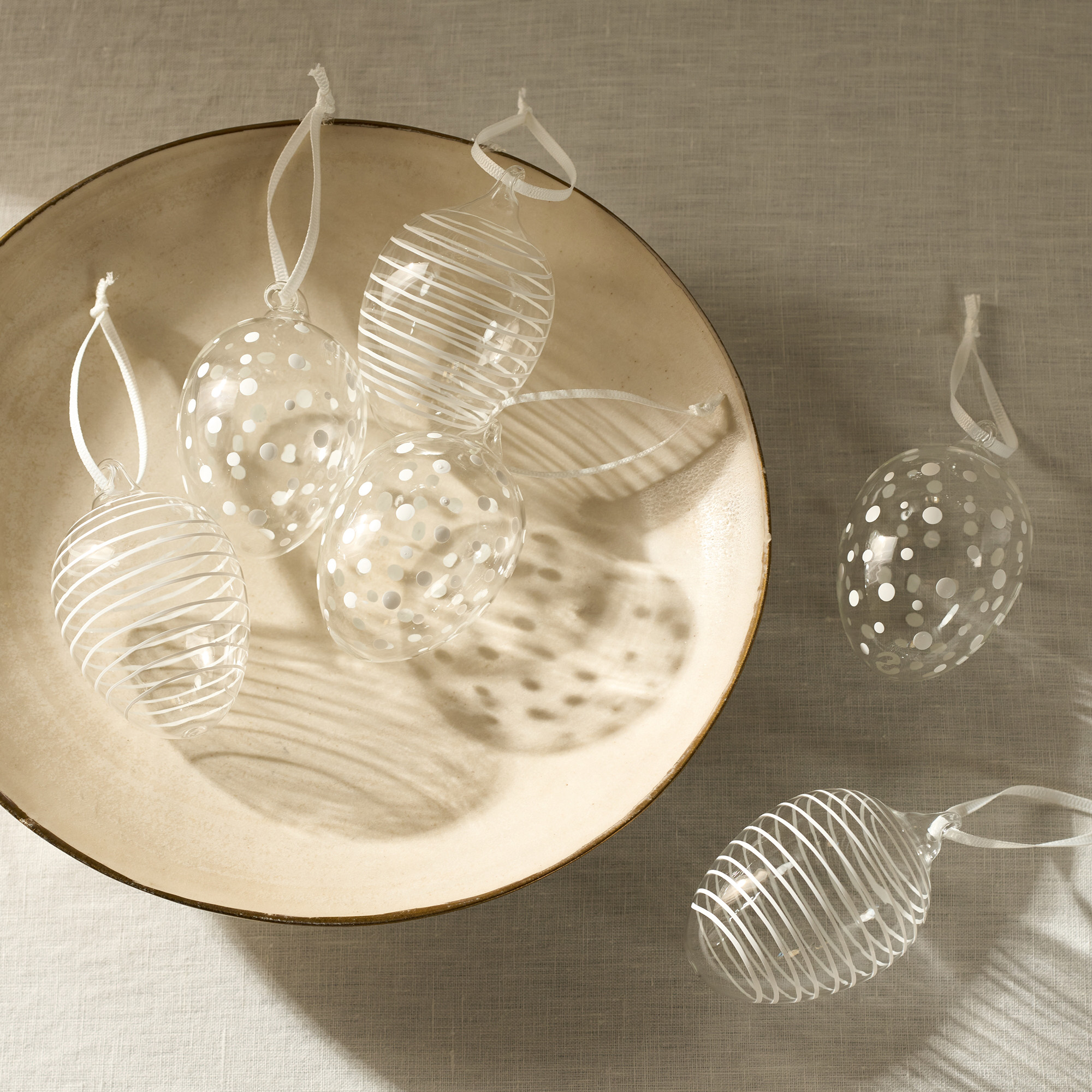 glass eggs