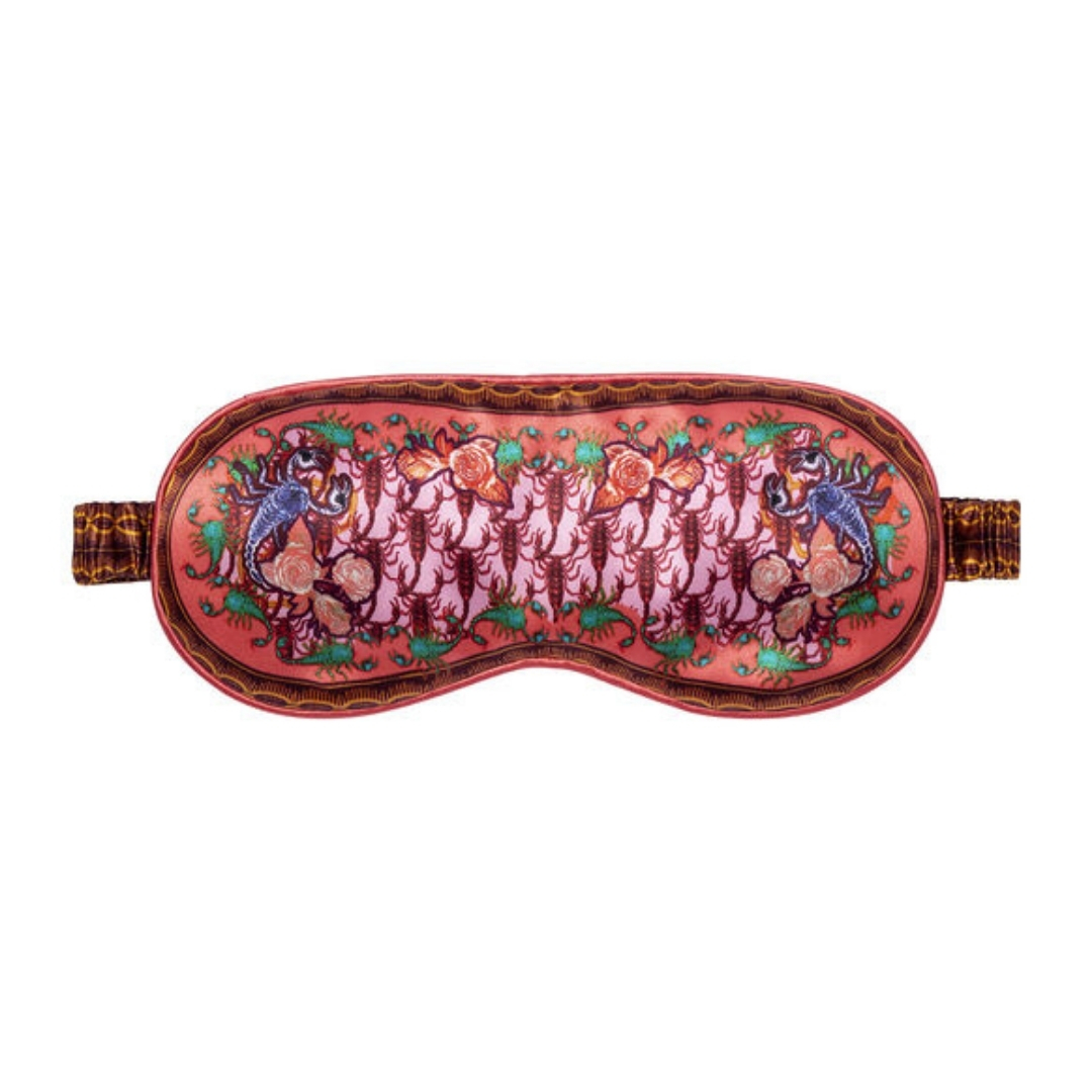 Slip Zodiac Sleep Mask pictured scorpio design on a white background
