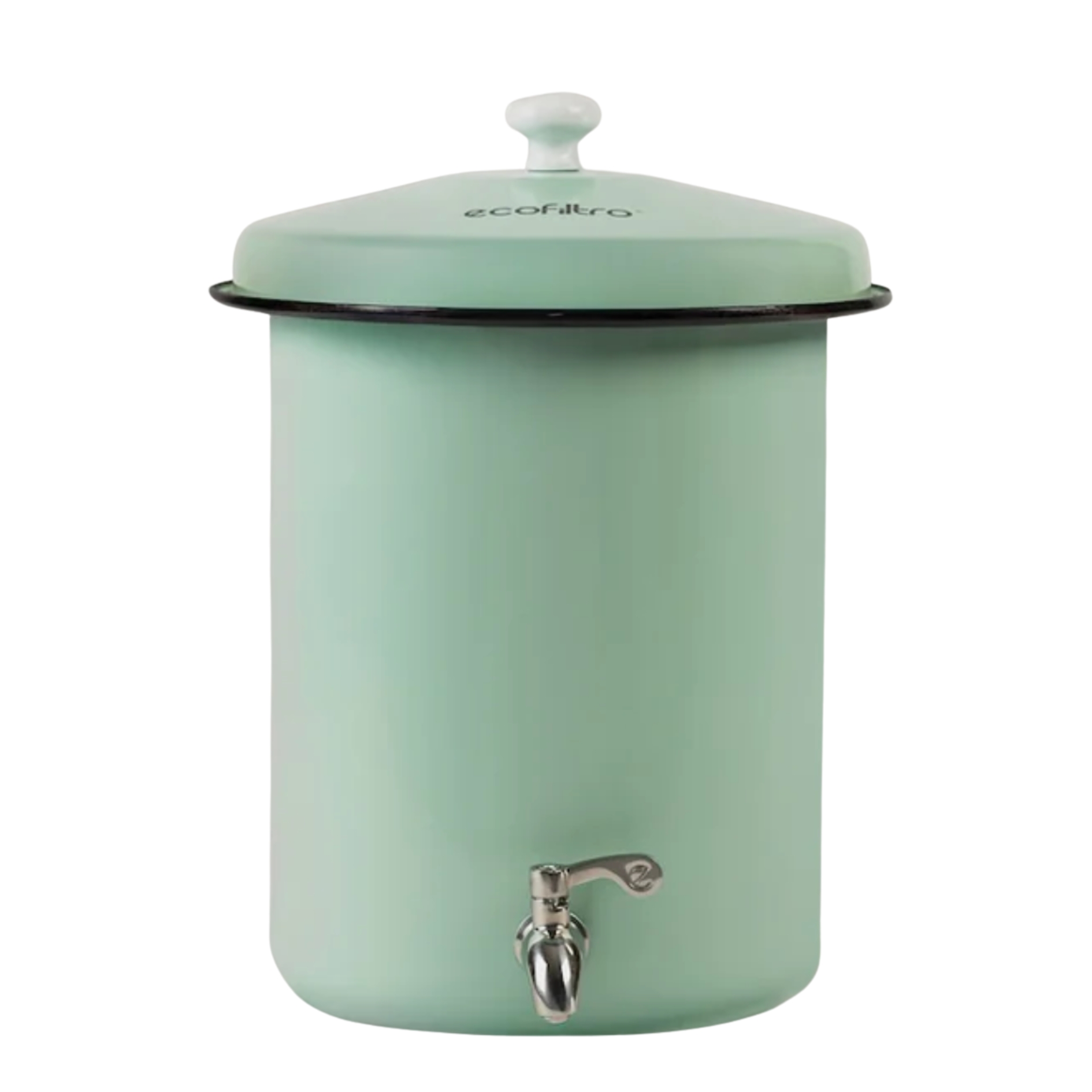 Ecofiltro Water Filter 5L pictured in Mint Green on a white background