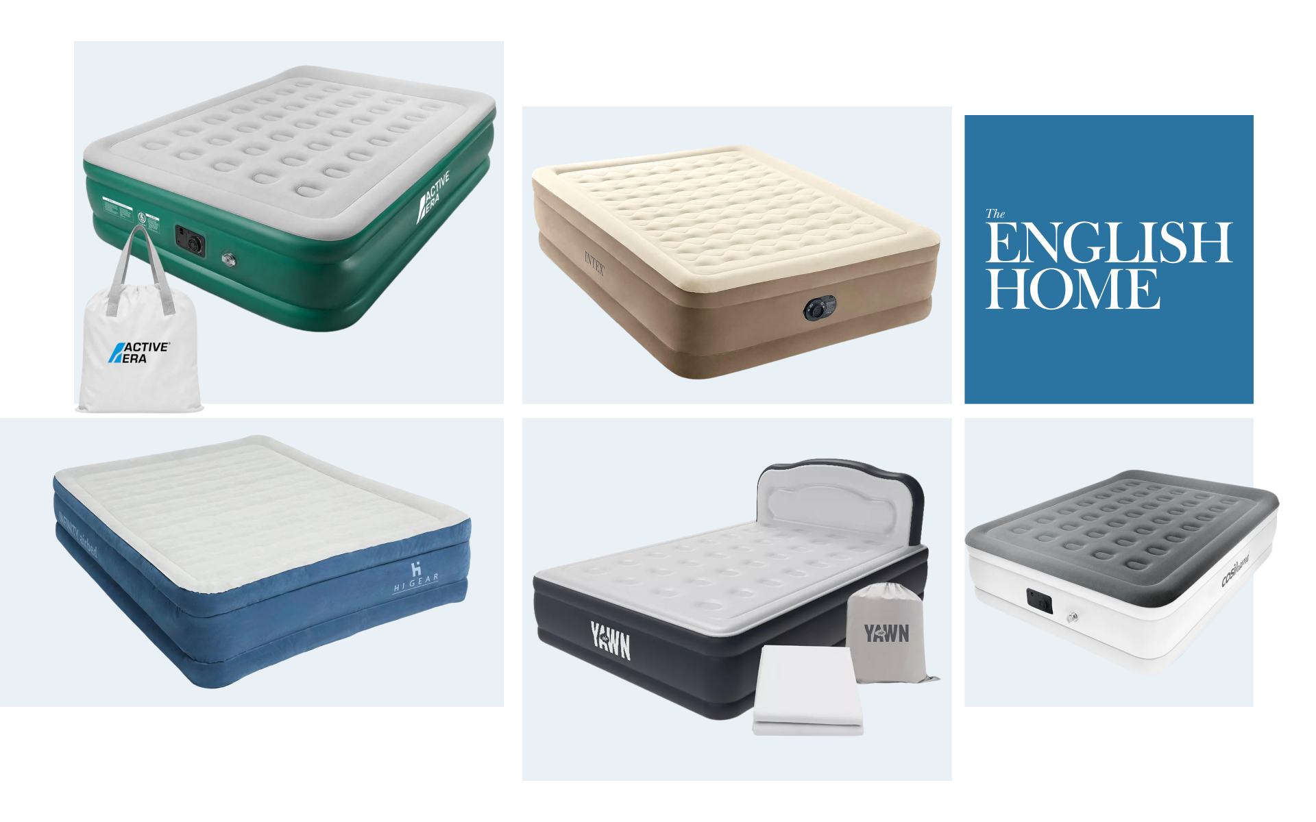 a collage of the best inflatable mattresses