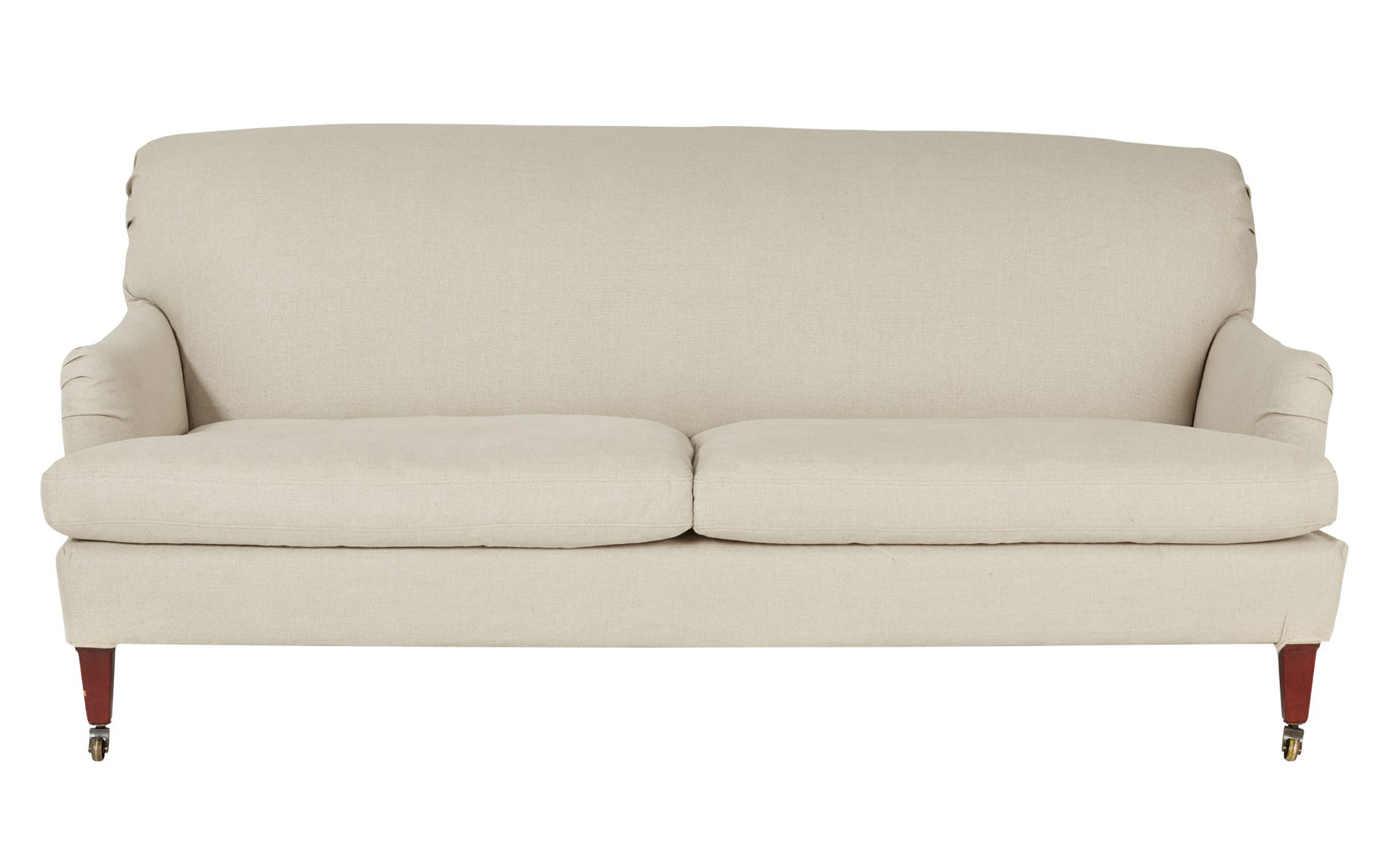 OKA Coleridge 3-Seater sofa with fixed linen cover