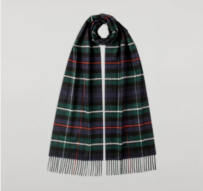 7. Johnstons of Elgin tartan cashmere scarf