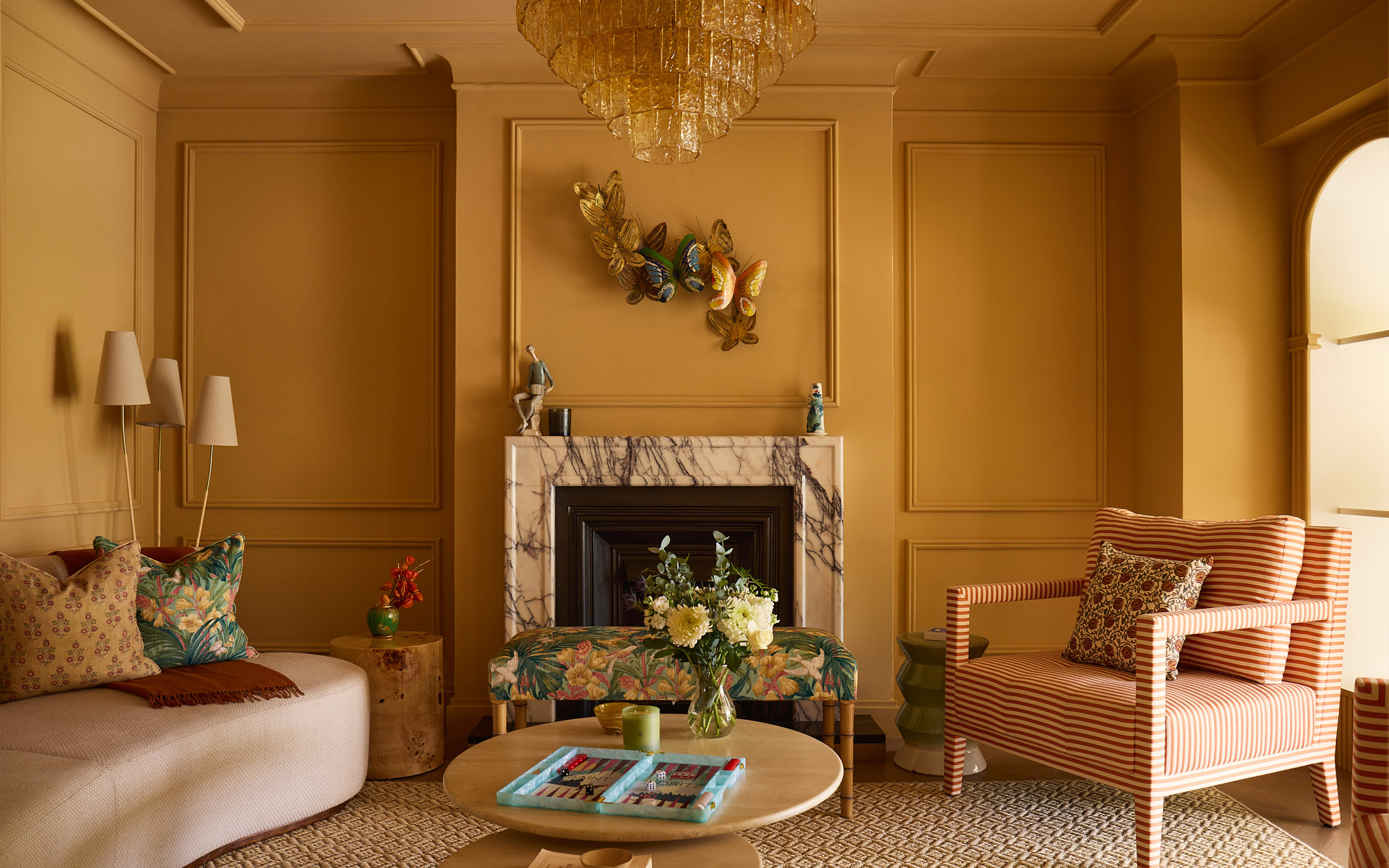 yellow living room