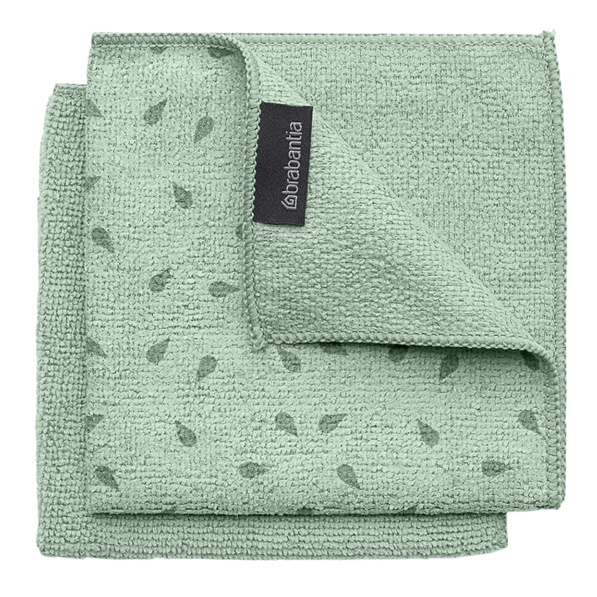 a sage green microfibre cloth