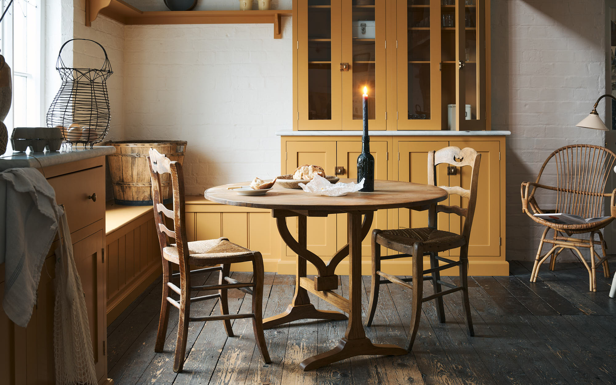 yellow kitchen