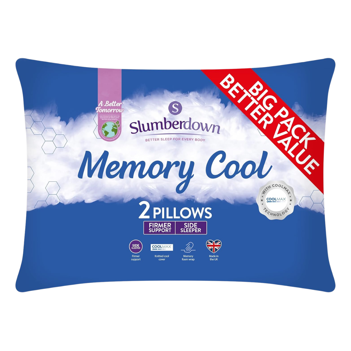 slumberdown memory cool pillows