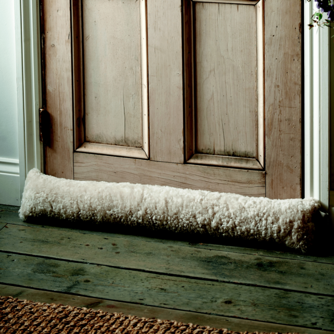 SHEEPSKIN DRAUGHT EXLCUDER