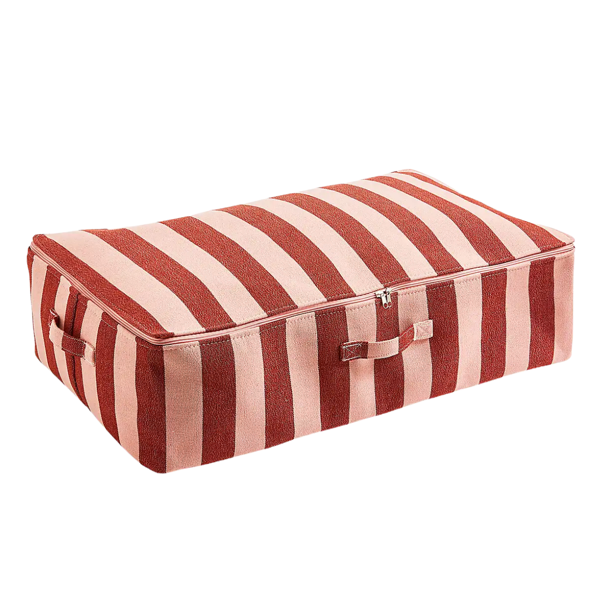 red and pink under bed storage bag