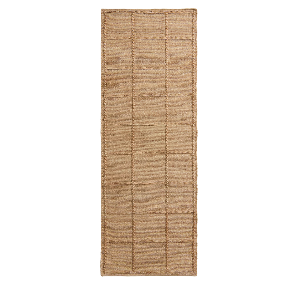 A JUTE RUNNER RUG
