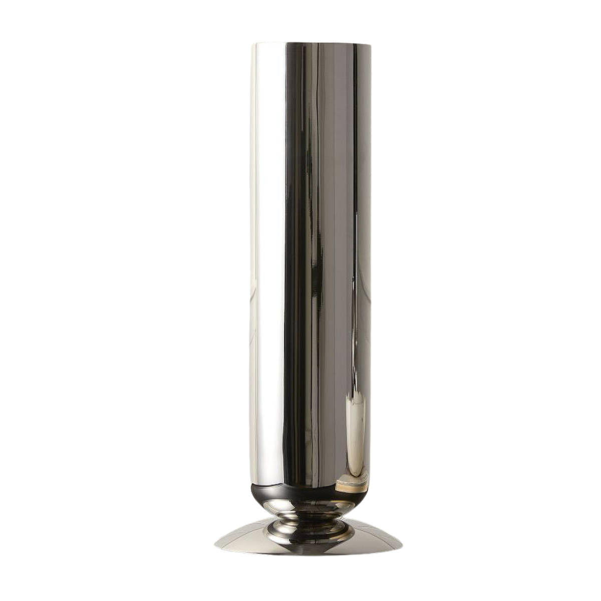 tall Polished Metal Vase