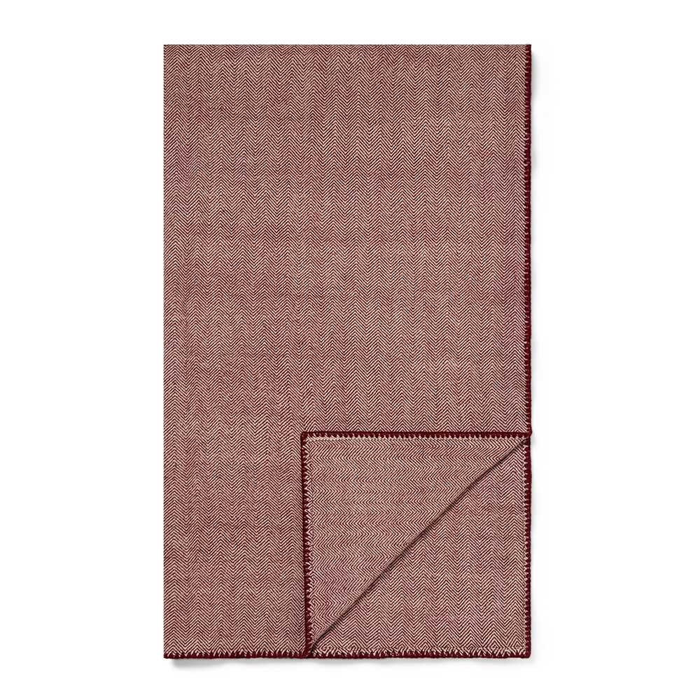 Piglet in Bed Herringbone wool blanket