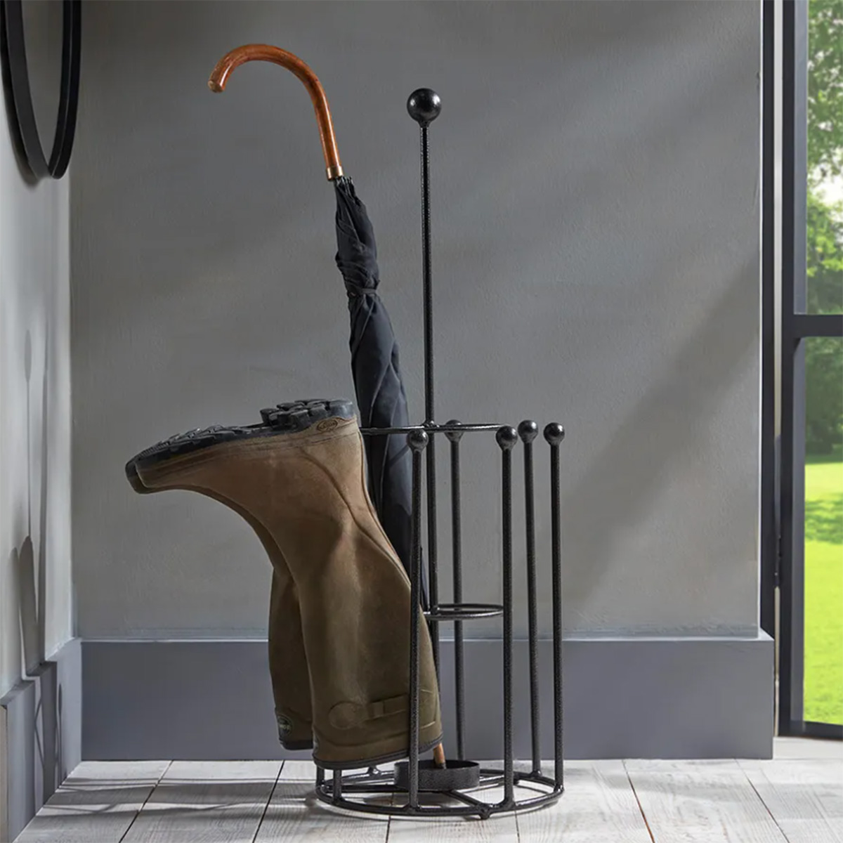 Cox & Cox Round Umbrella Stand & Boot Rack