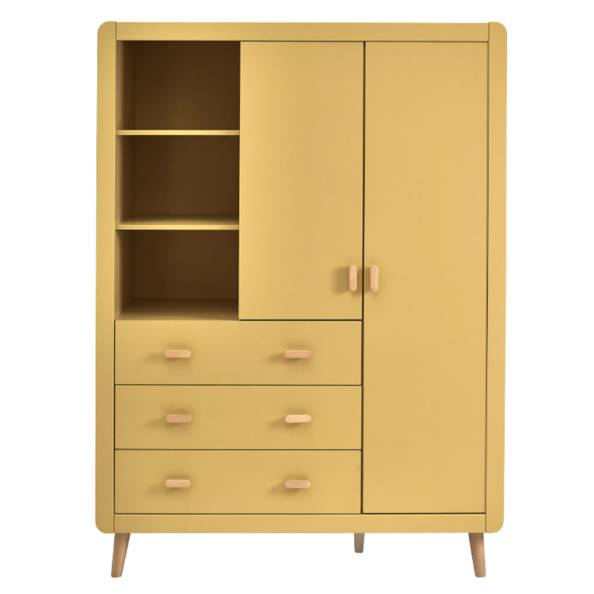 yellow wardrobe