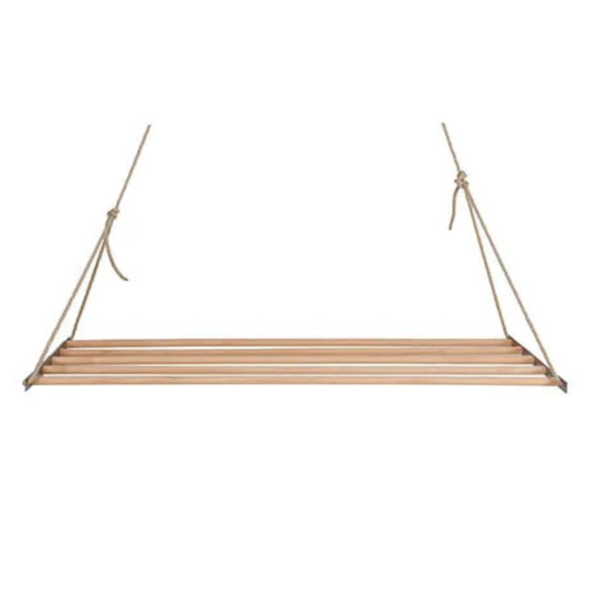 a wooden ceiling clothes airer