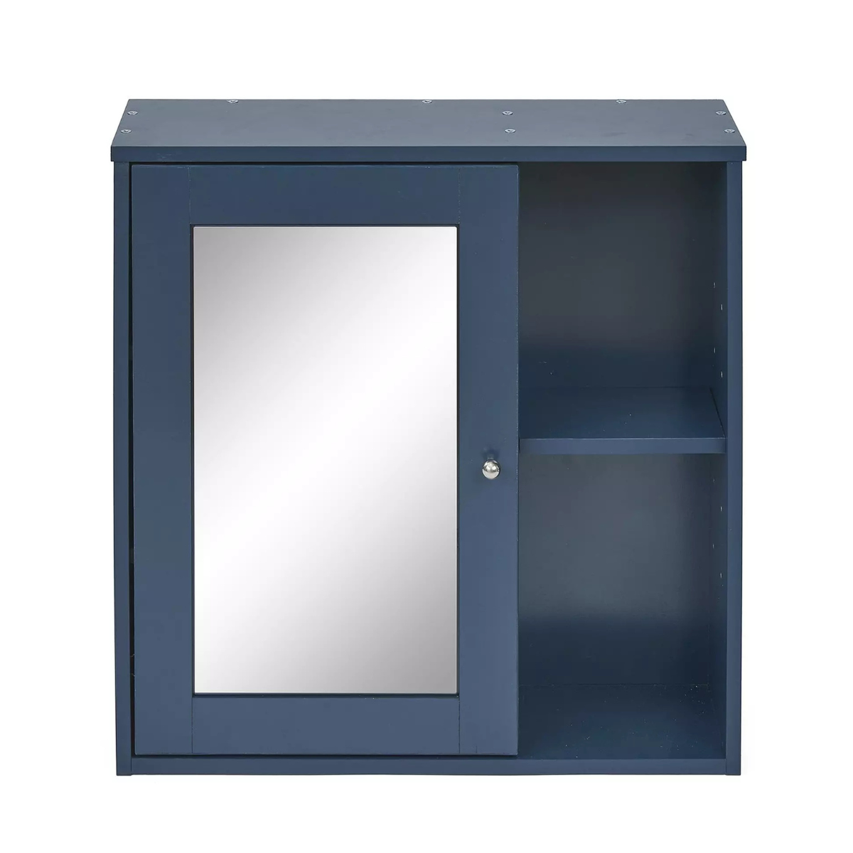 navy bathroom mirror cabinet