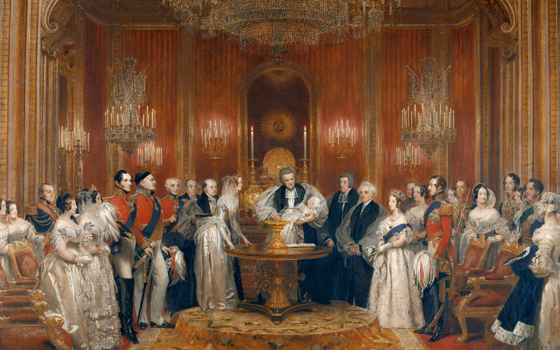 Charles Robert Leslie, The christening of Victoria, Princess Royal, 10 February 1841 , c .1841 – 2