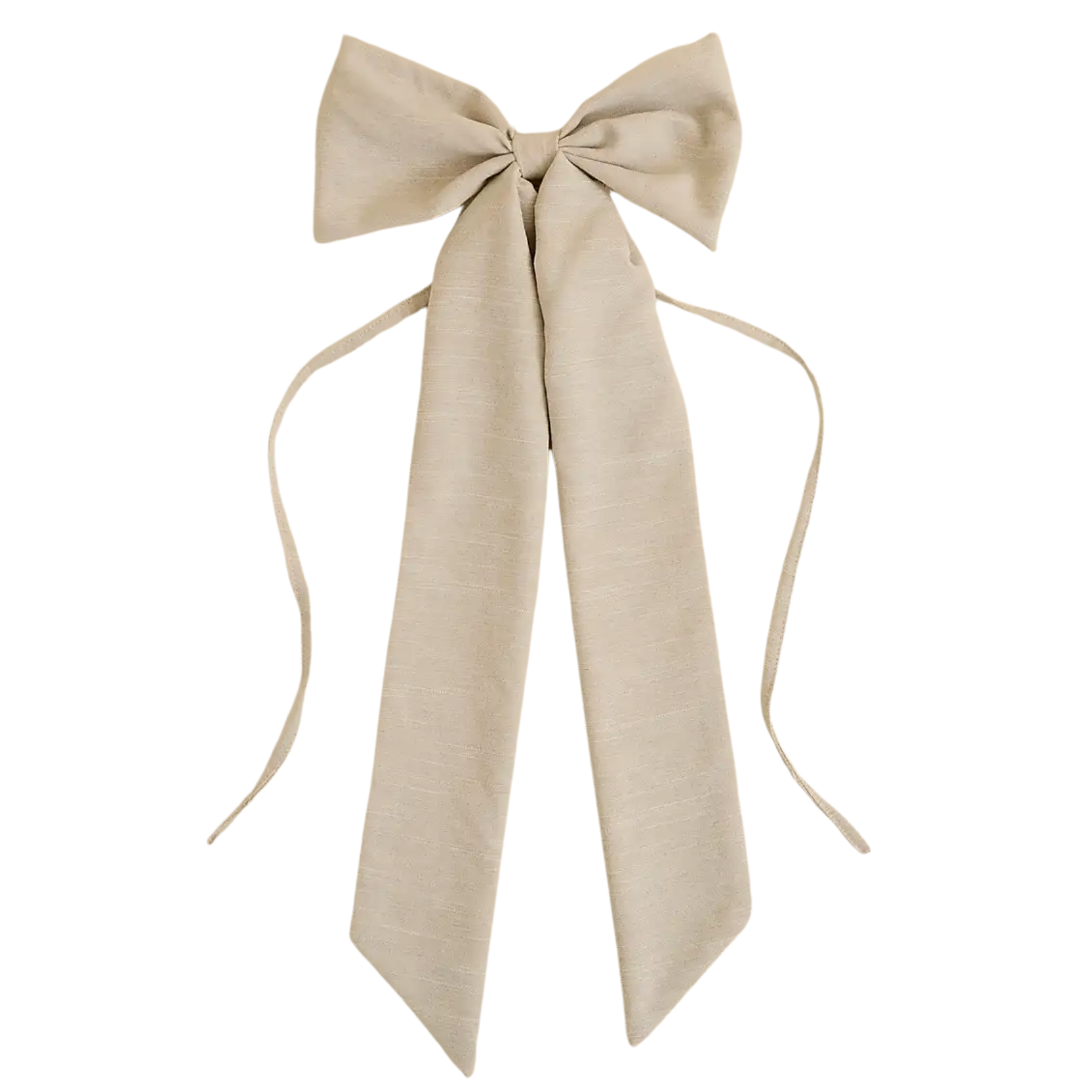 cream linen christmas tree topper
