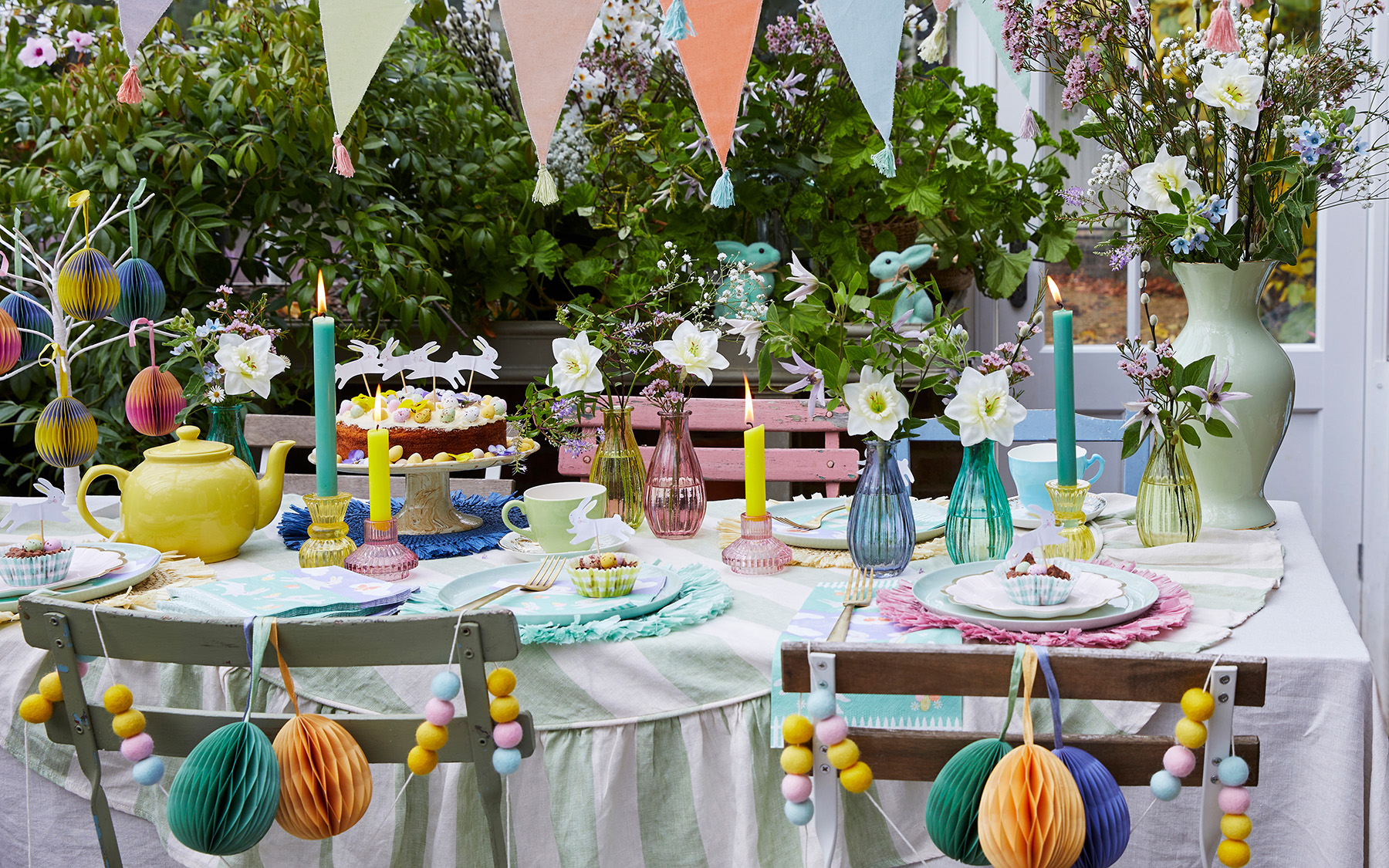 bright easter table