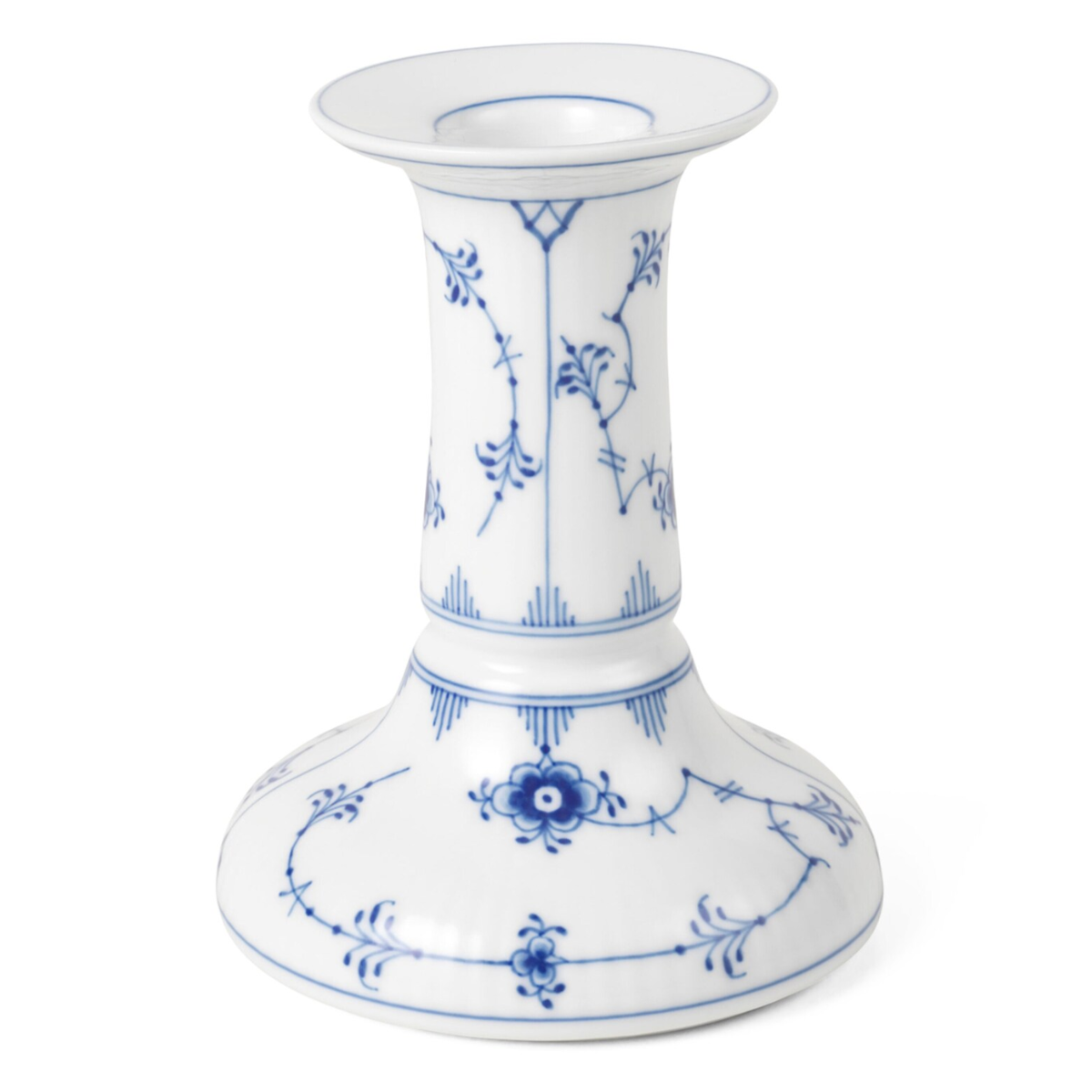 blue and white delft candlestick holder