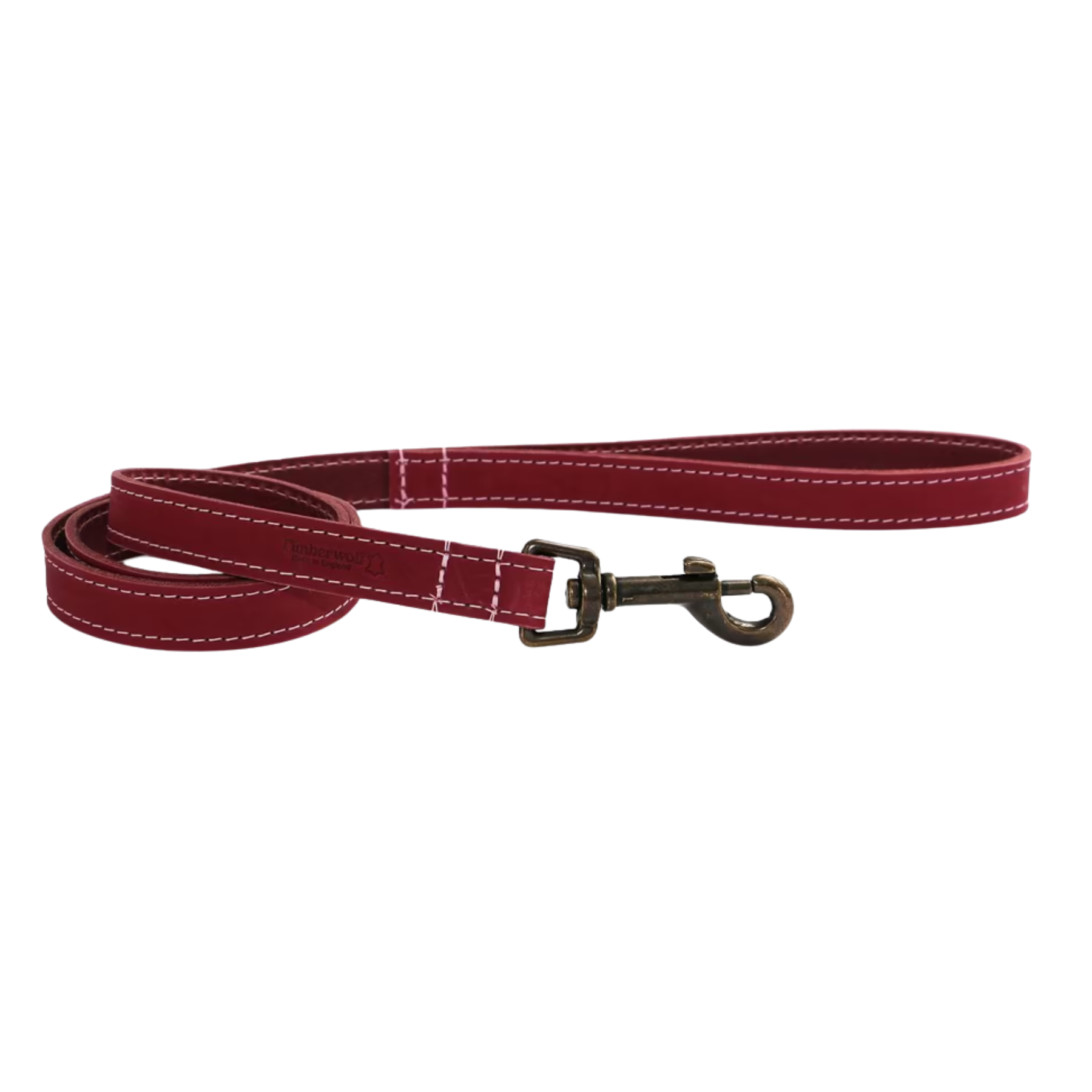 a red leather dog lead