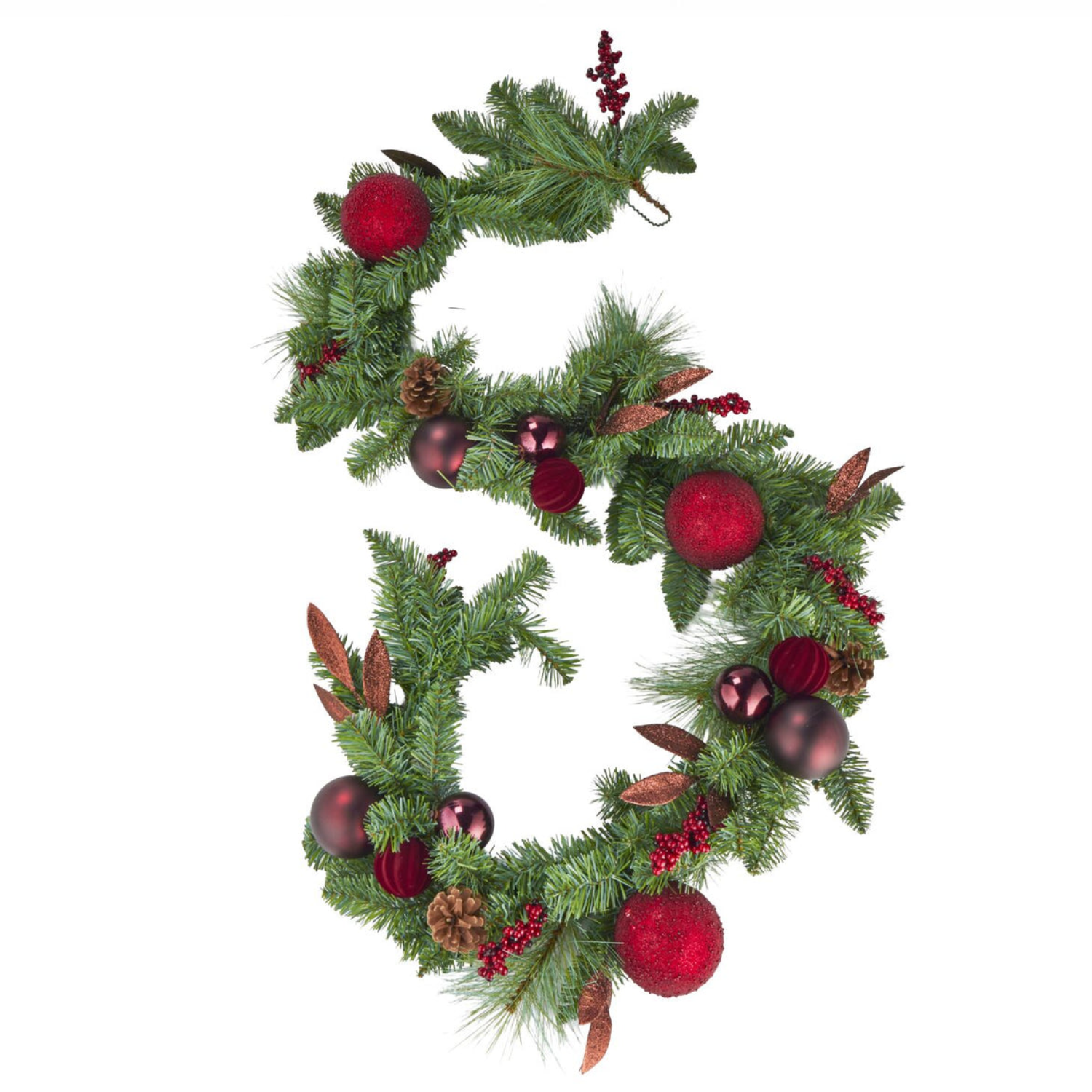 garland with red baubles