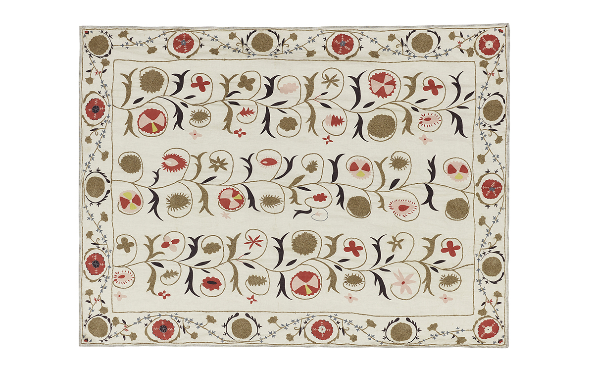 OKA Sheki throw in Olive