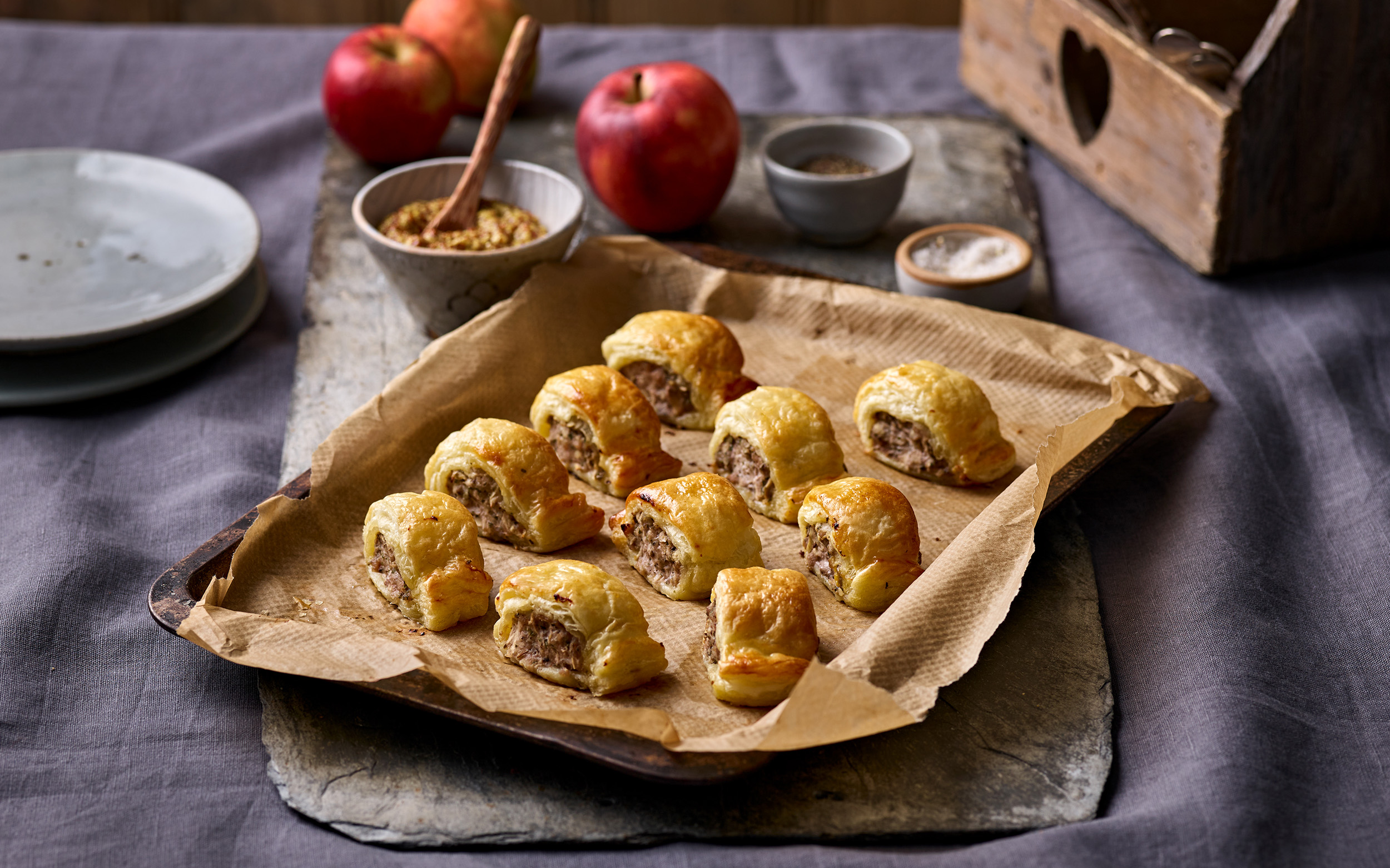 pork and apple sausage roll recipe