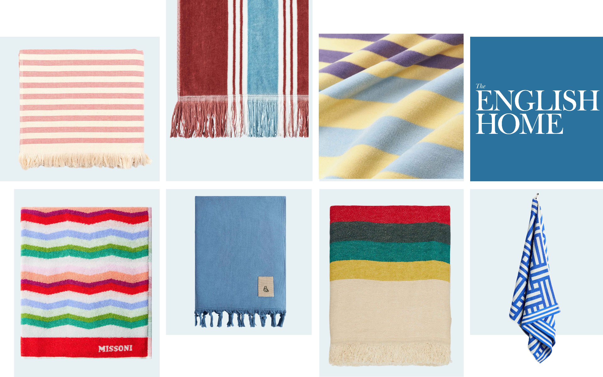 best beach towels pictured a variety of towels for the beach on a collage picture