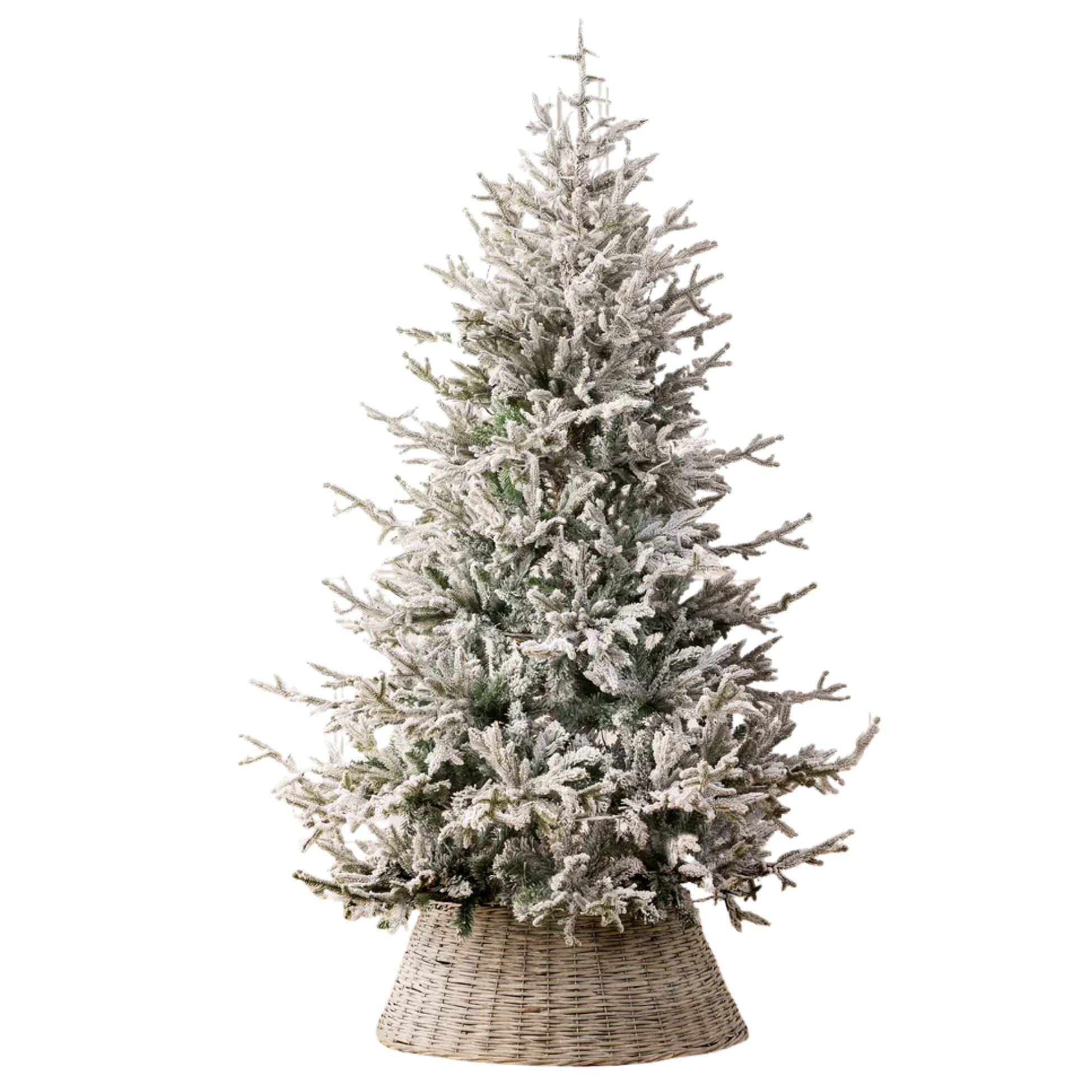 christow flocked lit christmas tree