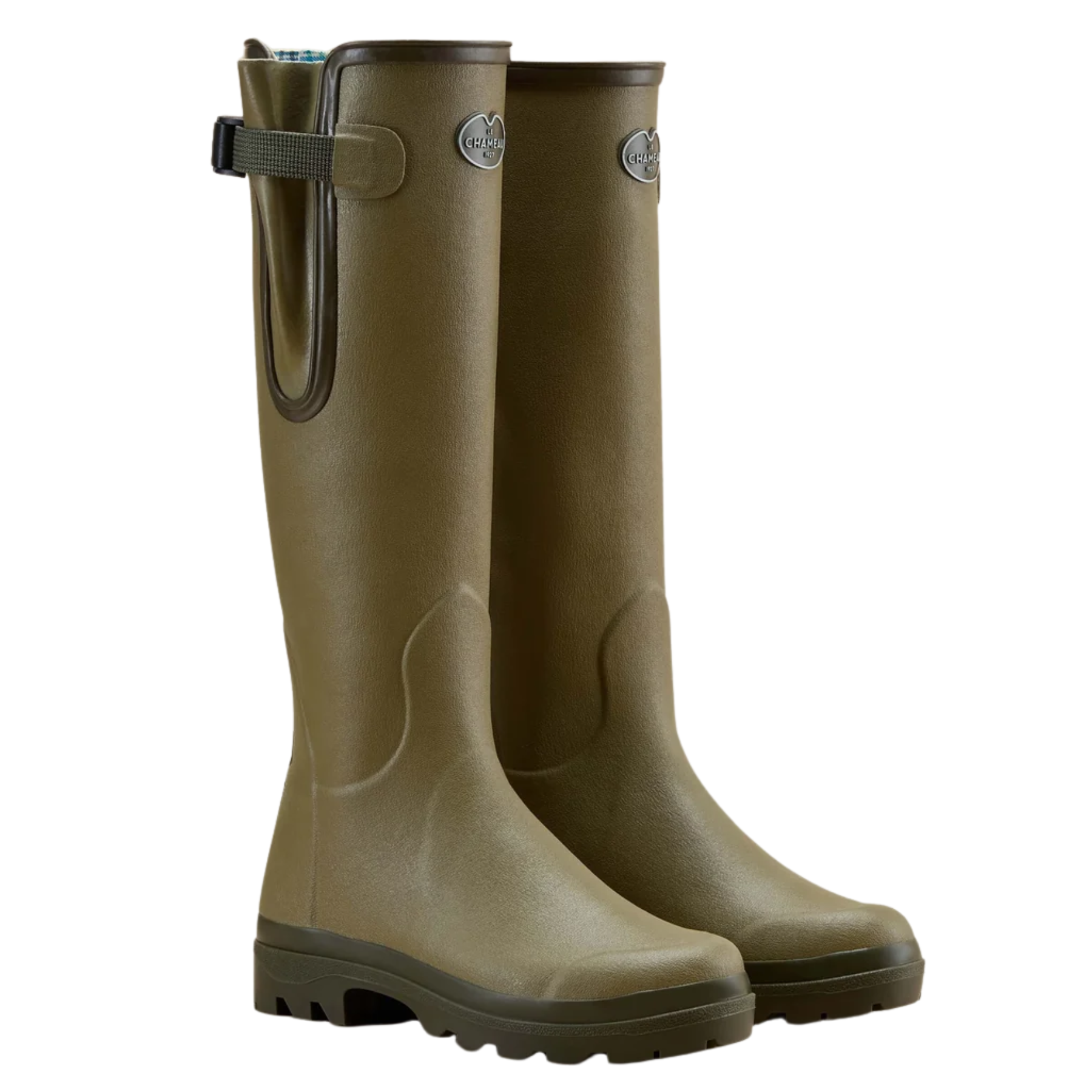 tall green le chemeau wellington boots