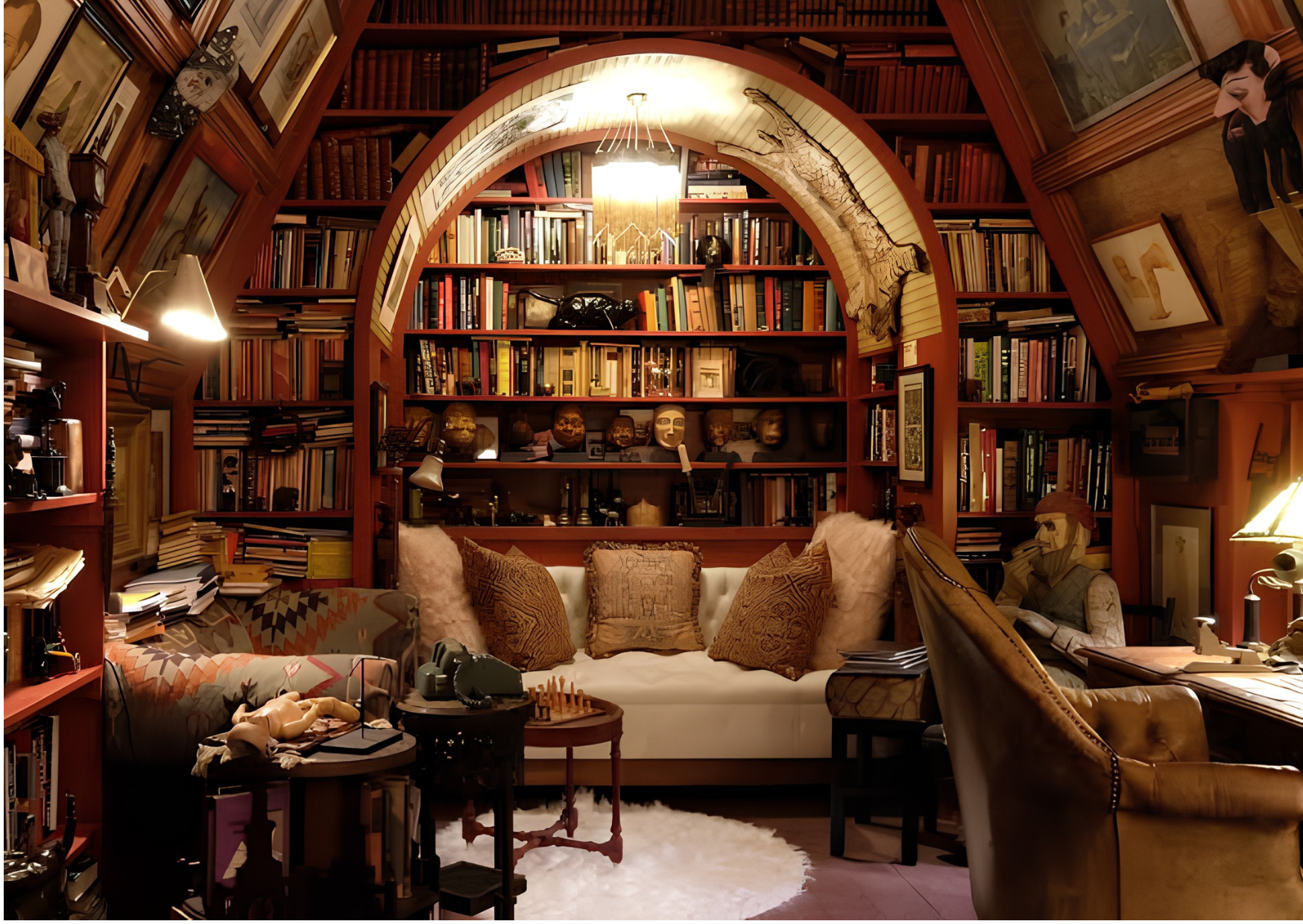 the attic study from knives out 2019