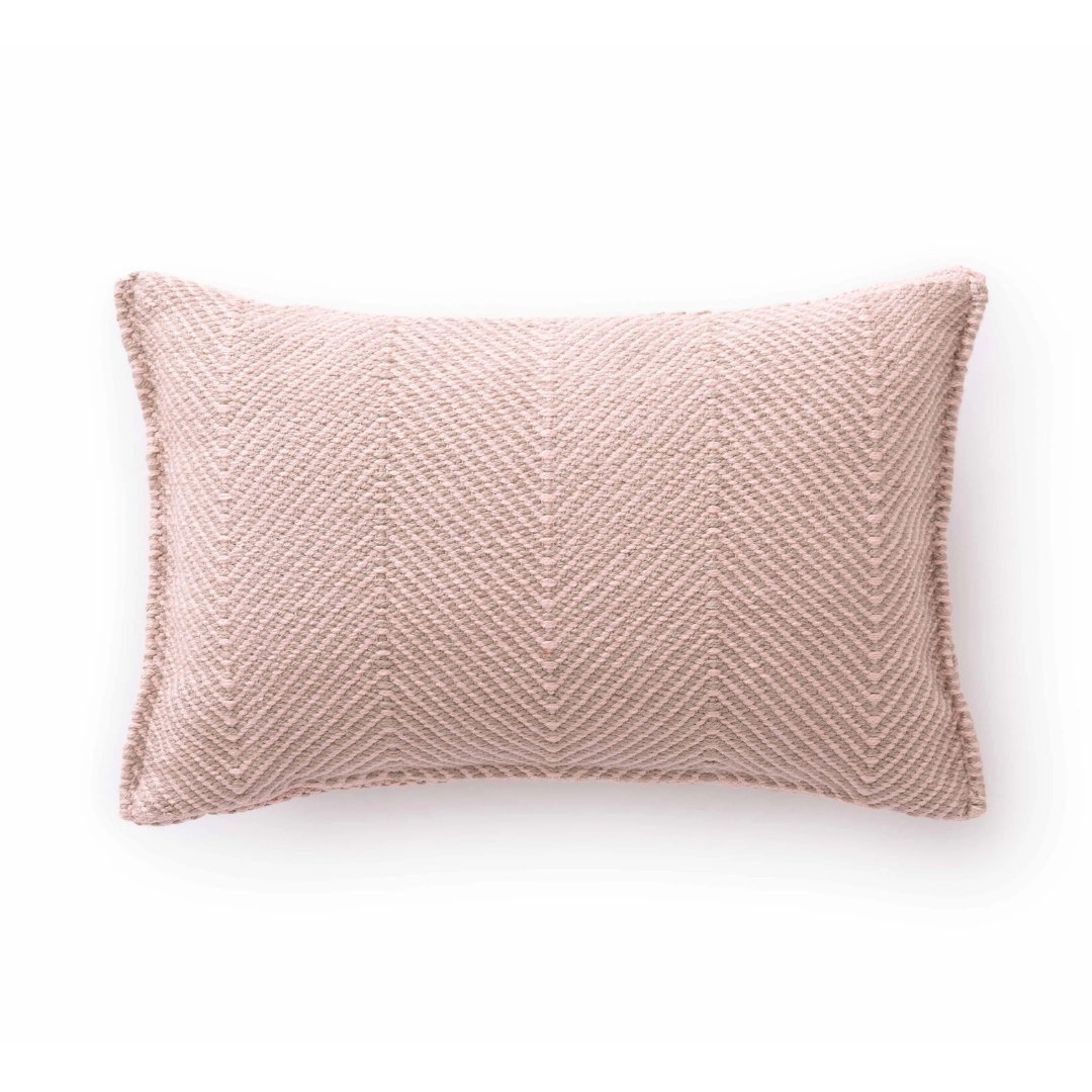 GAN NOMAD INUIT PINK Outdoor recycled cushion pictured on a white background