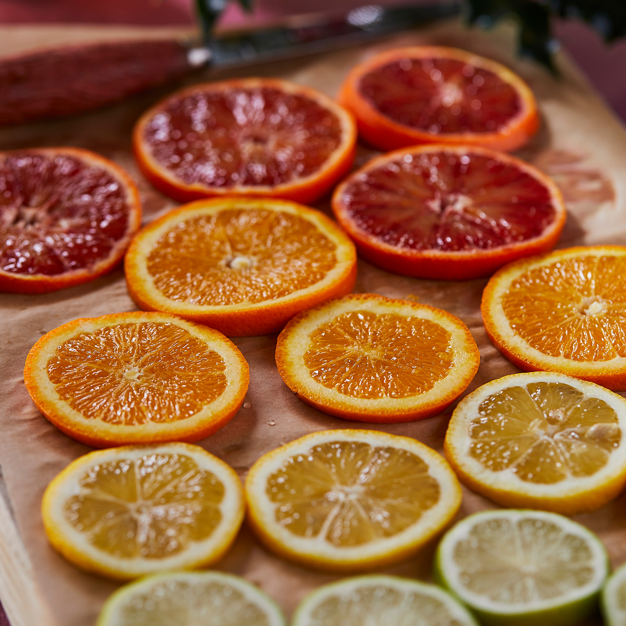 christmas decorating fruit