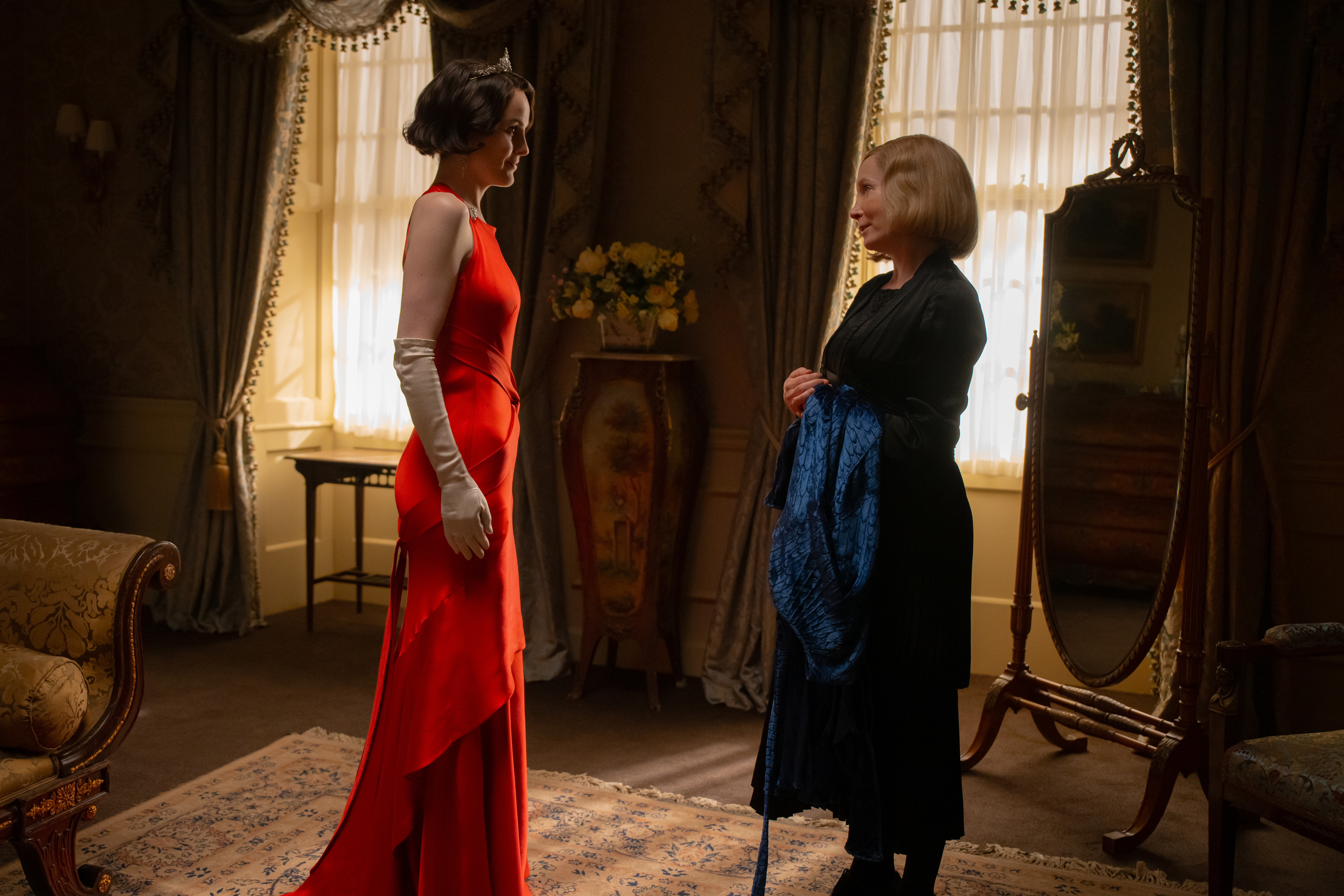 a scene from downtown abbey the grand finale in a bedroom