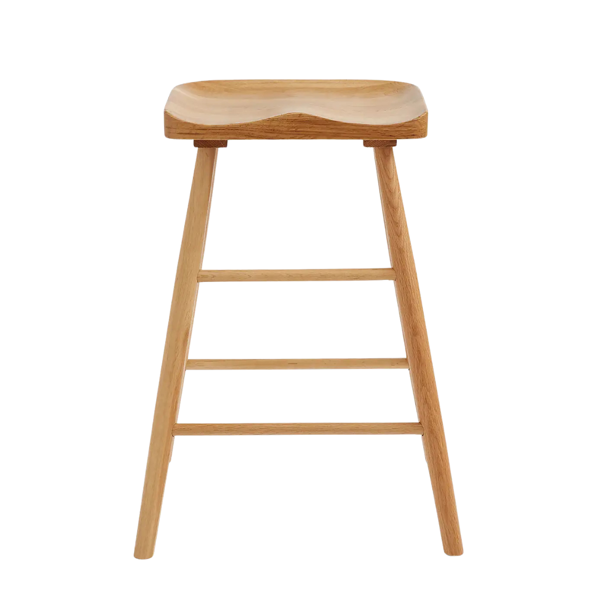 a wooden bar stool