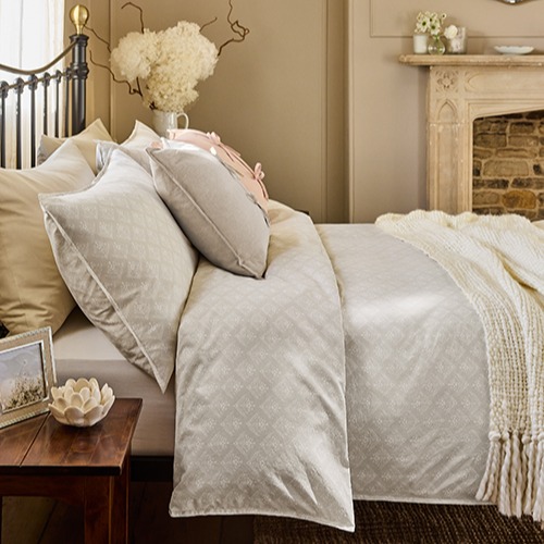 Natural Ladyfern 100% Cotton Duvet Cover and Pillowcase Set