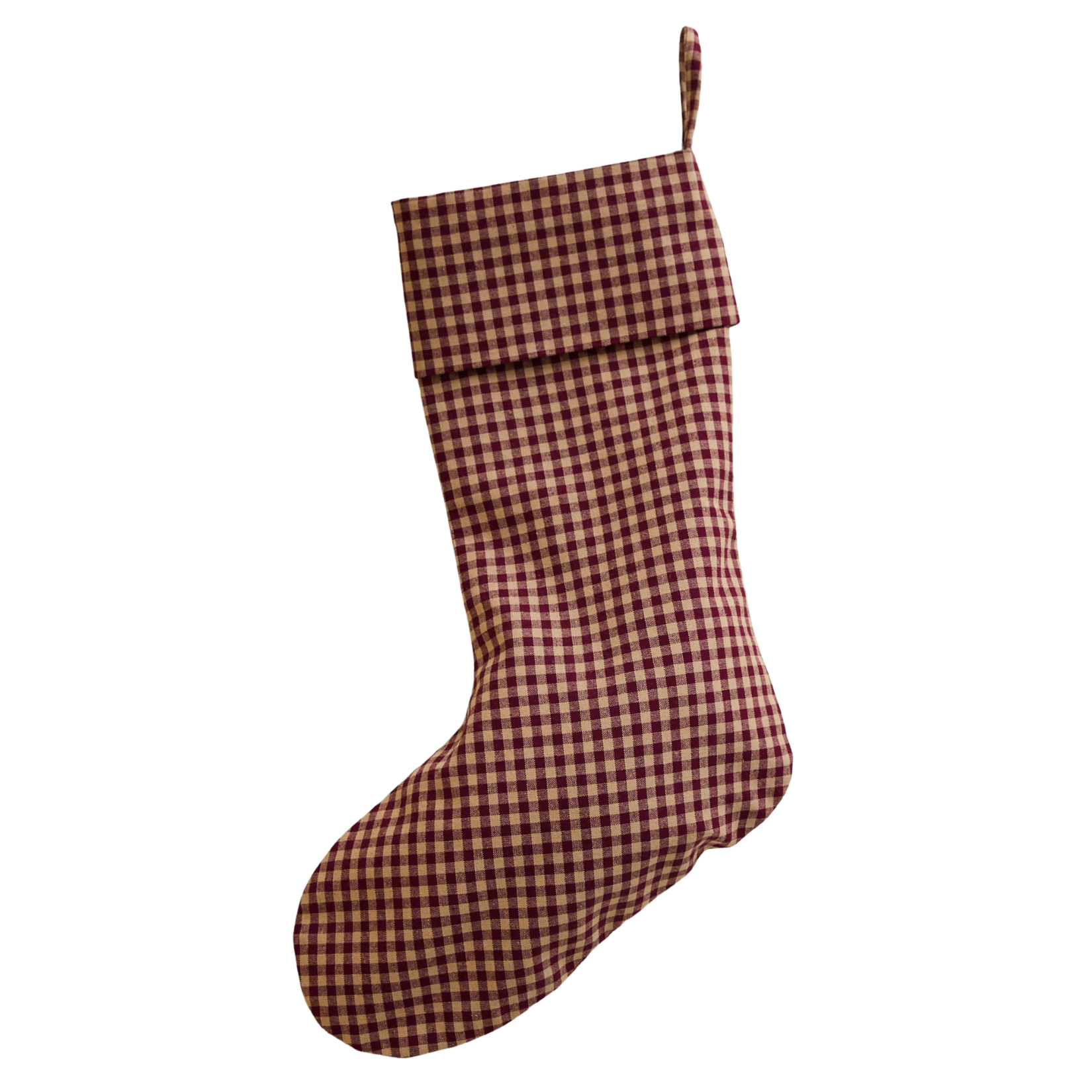 RED AND PINK GINGHAM stocking