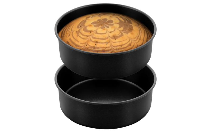 7 Inch Round Cake Tin Set on white background