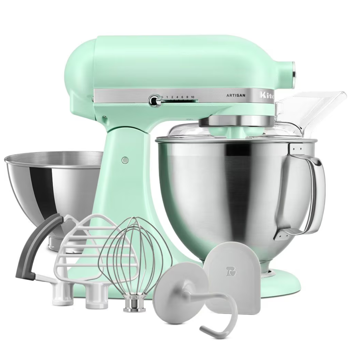 kitchenaid stand mixer in spearmint