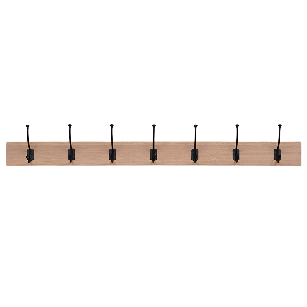 Chester Oak 7 Hook Coat Rack