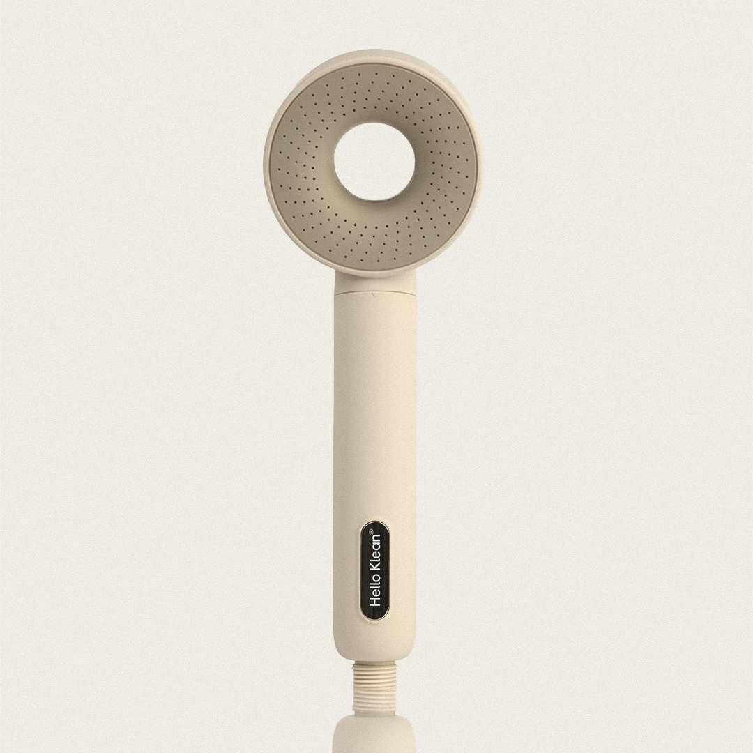 hello klean Shower Head 2.0 pictured in cream colour