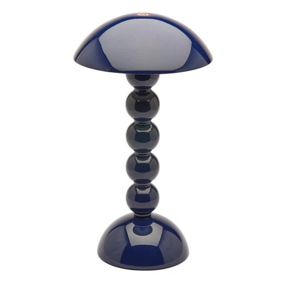 a dark navy bobbin wireless lamp on a white background