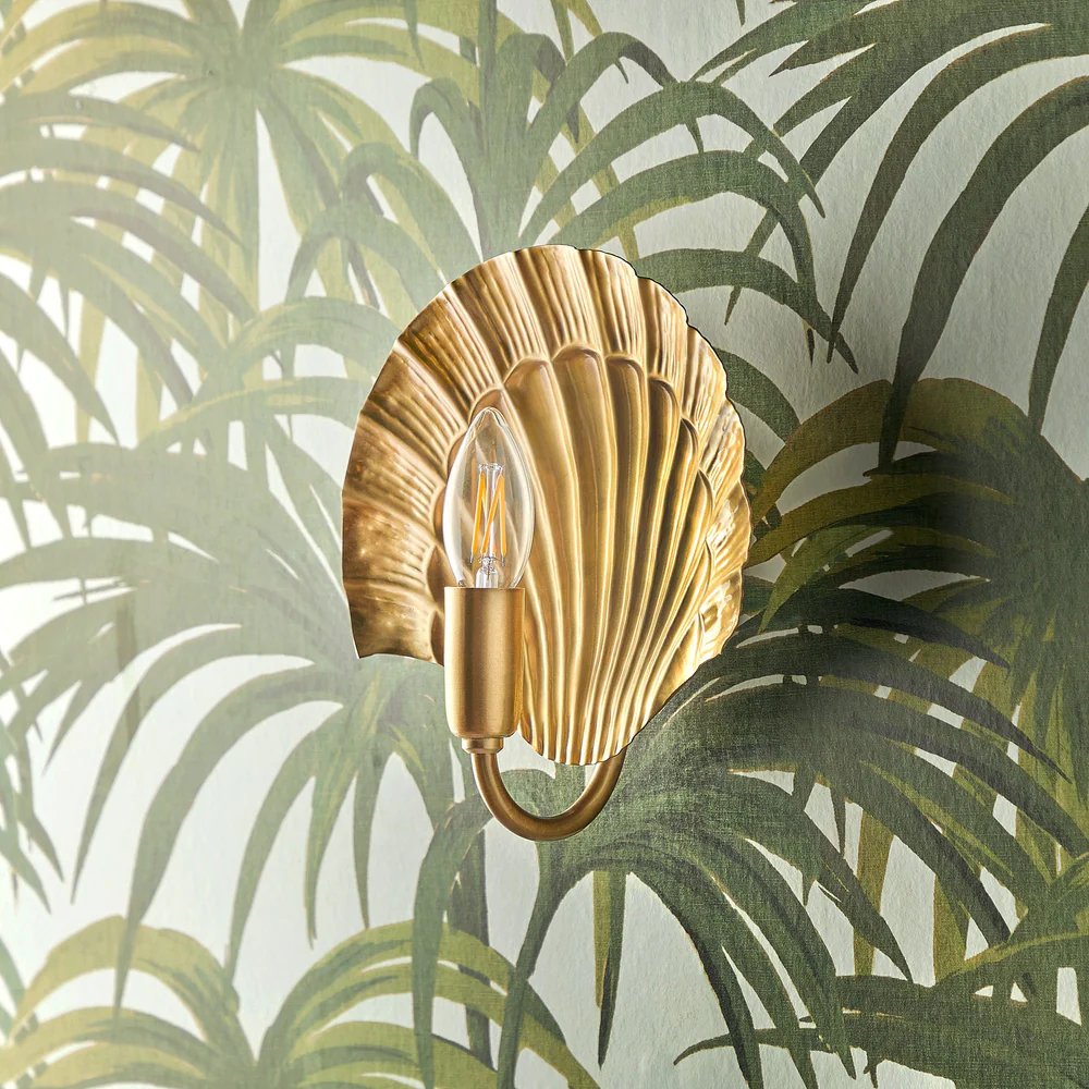 shell shaped wall light