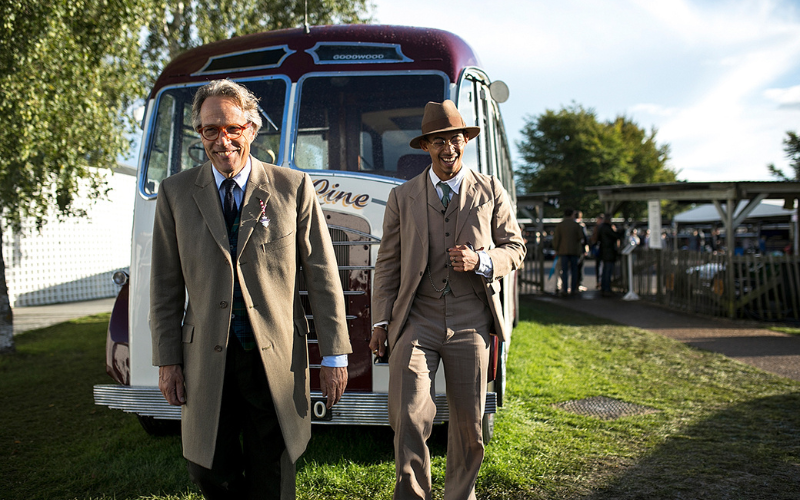 The Duke of Richmond at Goodwood Revival , a celebration of vintage fashion and motor cars