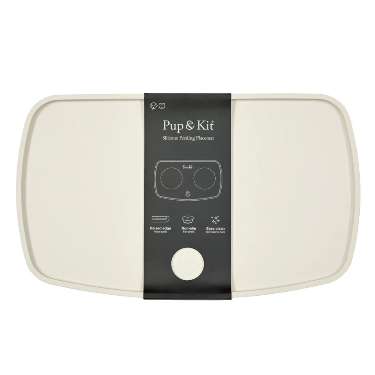 cream silicone feeding placemat