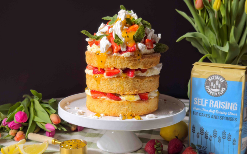Strawberry & Passionfruit Eton Mess Cake