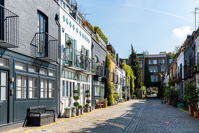 St Luke's Mews, Notting Hill featured in Love Actually