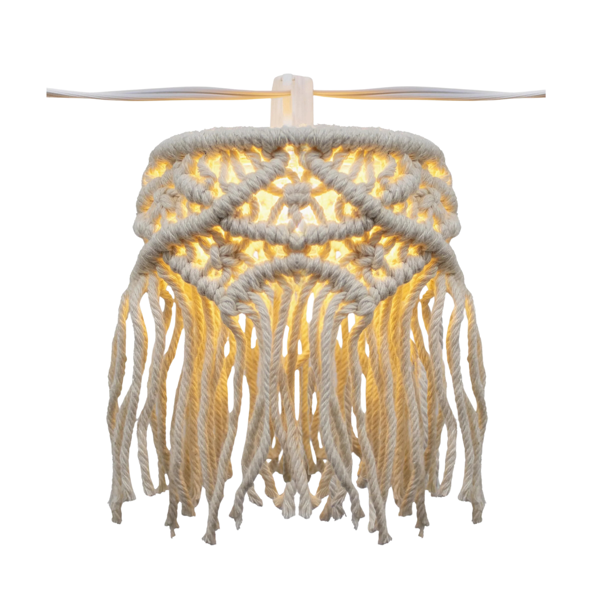macrame outdoor solar lights